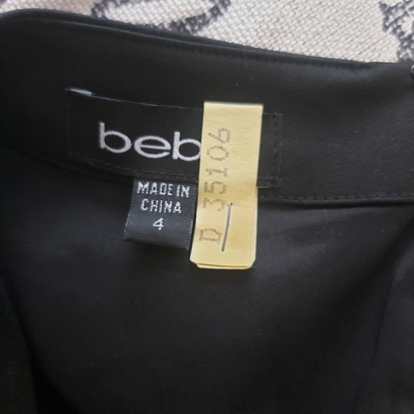 Bebe black sheath dress midi pencil cut - Picture 10 of 14